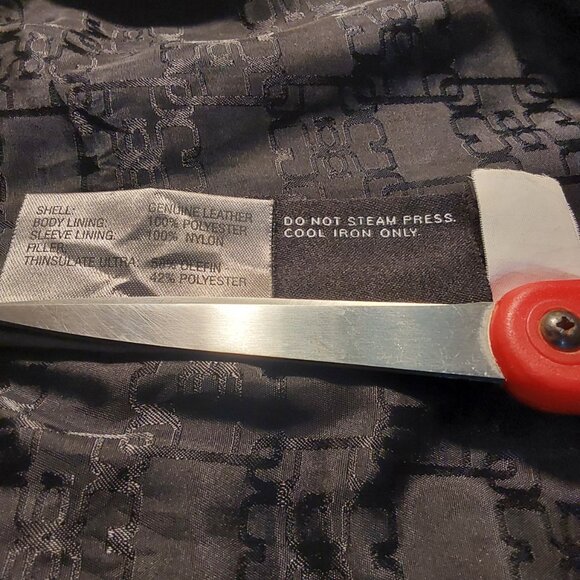 Vintage Wilson's Pelle Studio Thinsulate Leather Jacket Mid-Length Good Cond - L - Picture 13 of 16